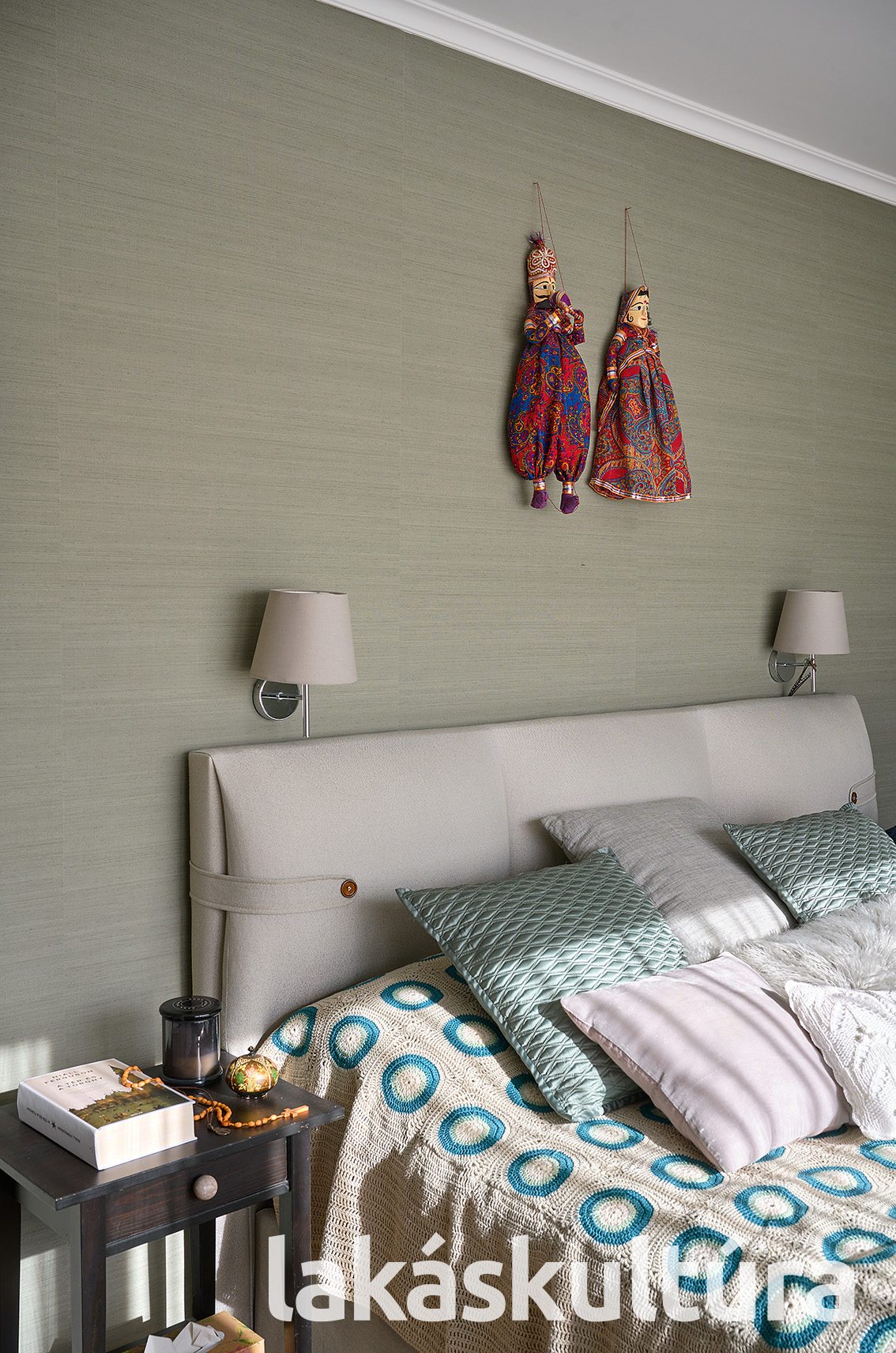 Textil hatású tapéta